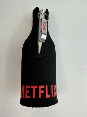 Netflix Bag Bottle Opener Spell Out Zip Up Collect Holiday Work Party Core Go